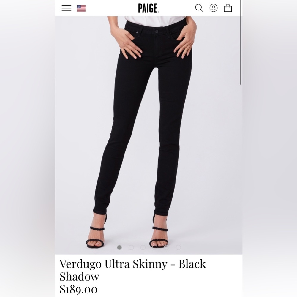 Paige Verdugo Ankle Mid Rise Ultra Skinny Jeans